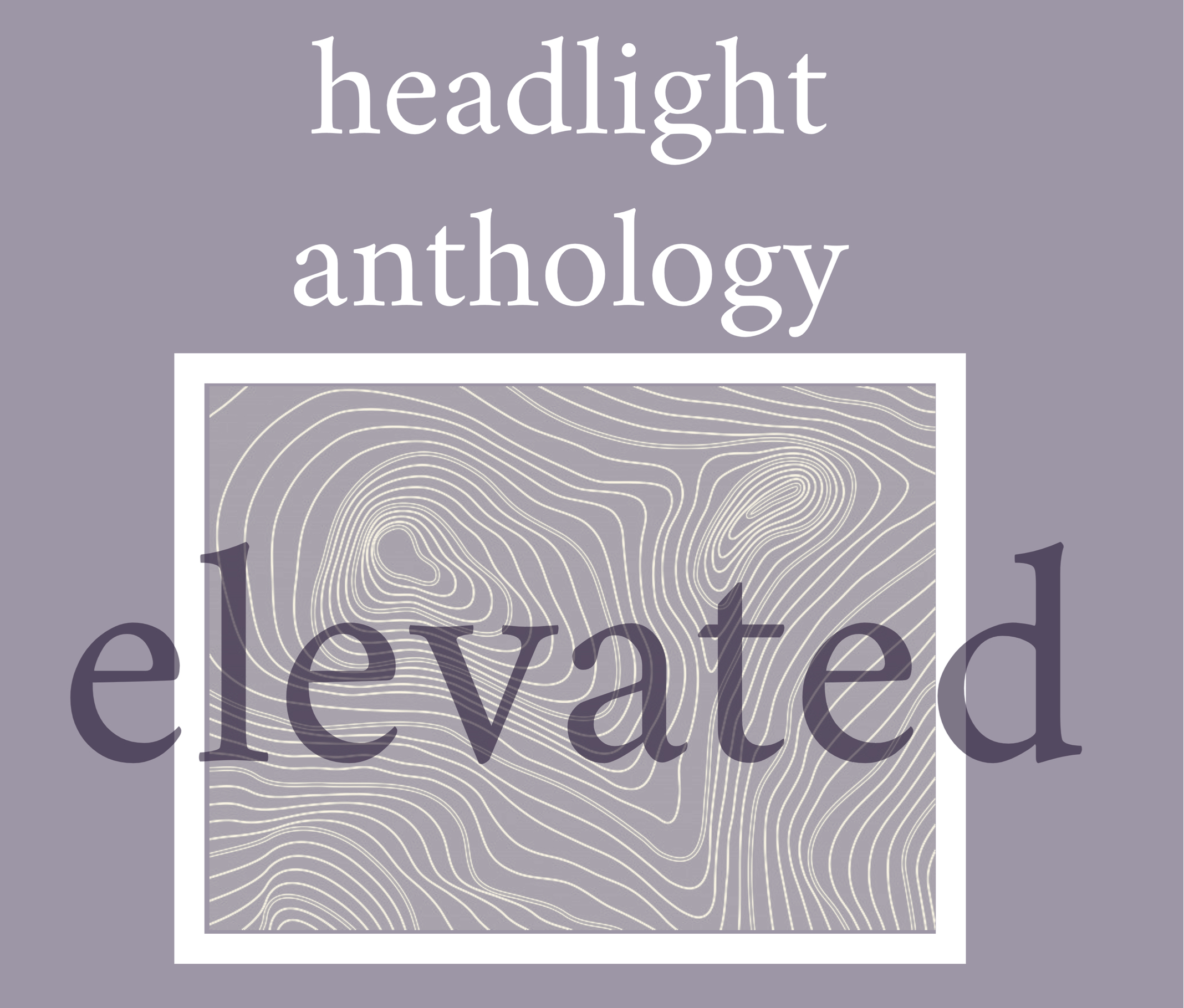 Cover of Headlight issue 23, featuring the title "elevated" over a rectangle with a topographical diagram.