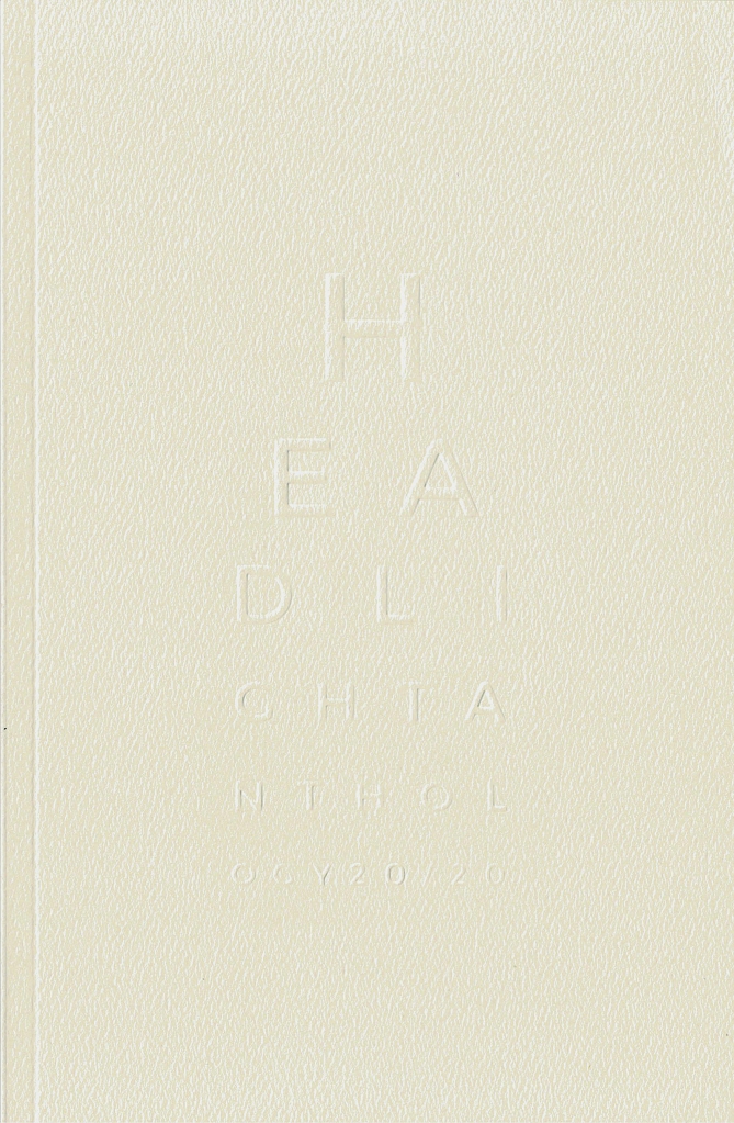 Cover art of Headlight 19, featuring the photo "Summerset" by Achaymaa Taha (2015), and the handwritten word "Solipsist" in a font by Rüdi Aker