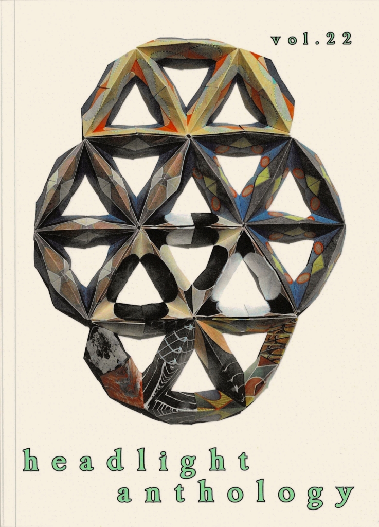 Cover of Headlight Anthology vol. 22, featuring a 3D paper abstract sculpture by Andrew Ooi.
